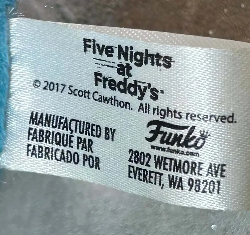 Funko Five Nights At Freddy's Blacklight Freddy Blue Neon 8” Toy Plush